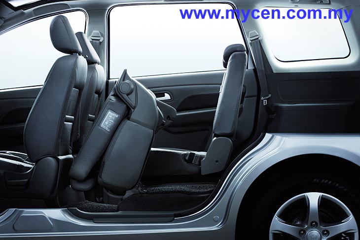 New Proton Exora Rear Seat Fold Down View