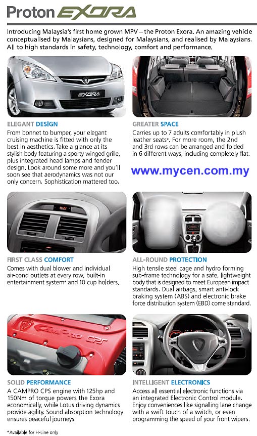 New Proton Exora Features
