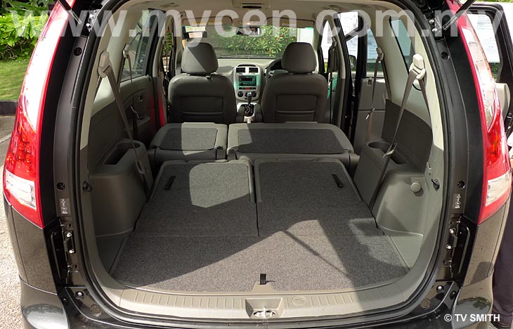 Proton Exora MPV Rear Seats Fold-Down View