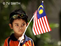 Children At The Merdeka Parade