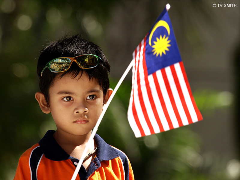 Children At The Merdeka Parade