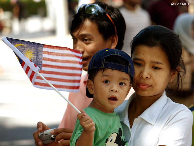 Children At The Merdeka Parade